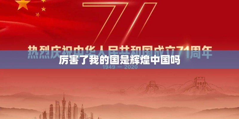 厉害了我的国是辉煌中国吗