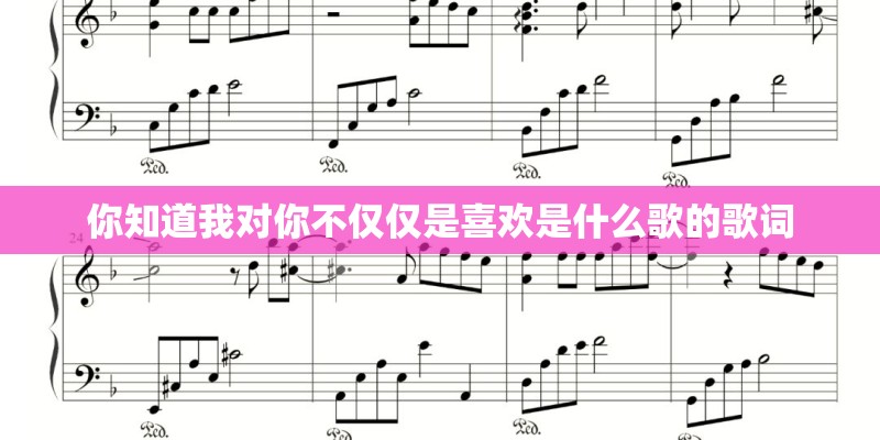 你知道我对你不仅仅是喜欢是什么歌的歌词